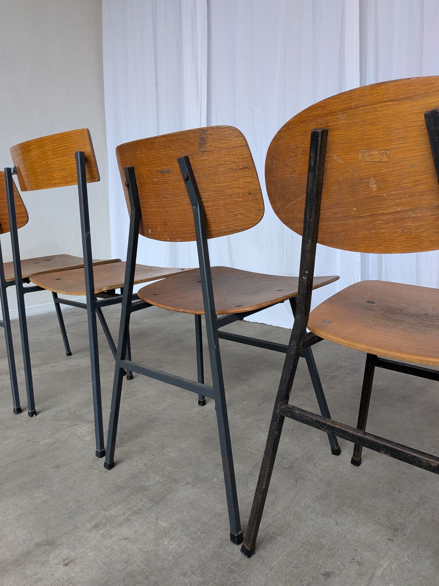 Chaises de salle à manger en bois Stol Kamnik vintage - Yougoslavie des années 1970 - Ensemble de 4