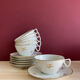 Coffee cups in porcelain of Chartres