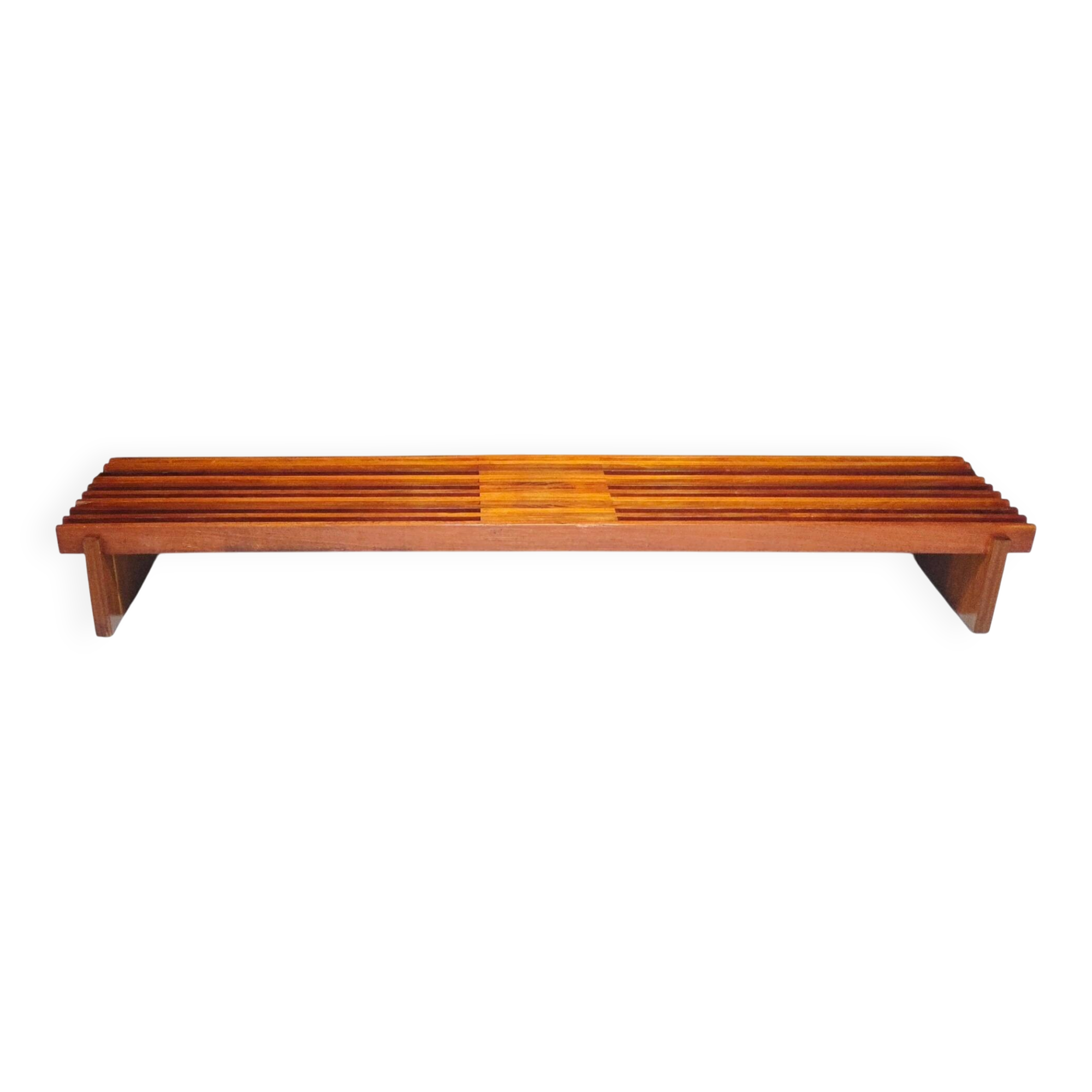 Grand banc teck massif design 1970