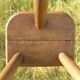 Antique tabouret de ferme tripode - tabouret de traite en bois