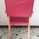 Armchair with arms armrests red 1950s