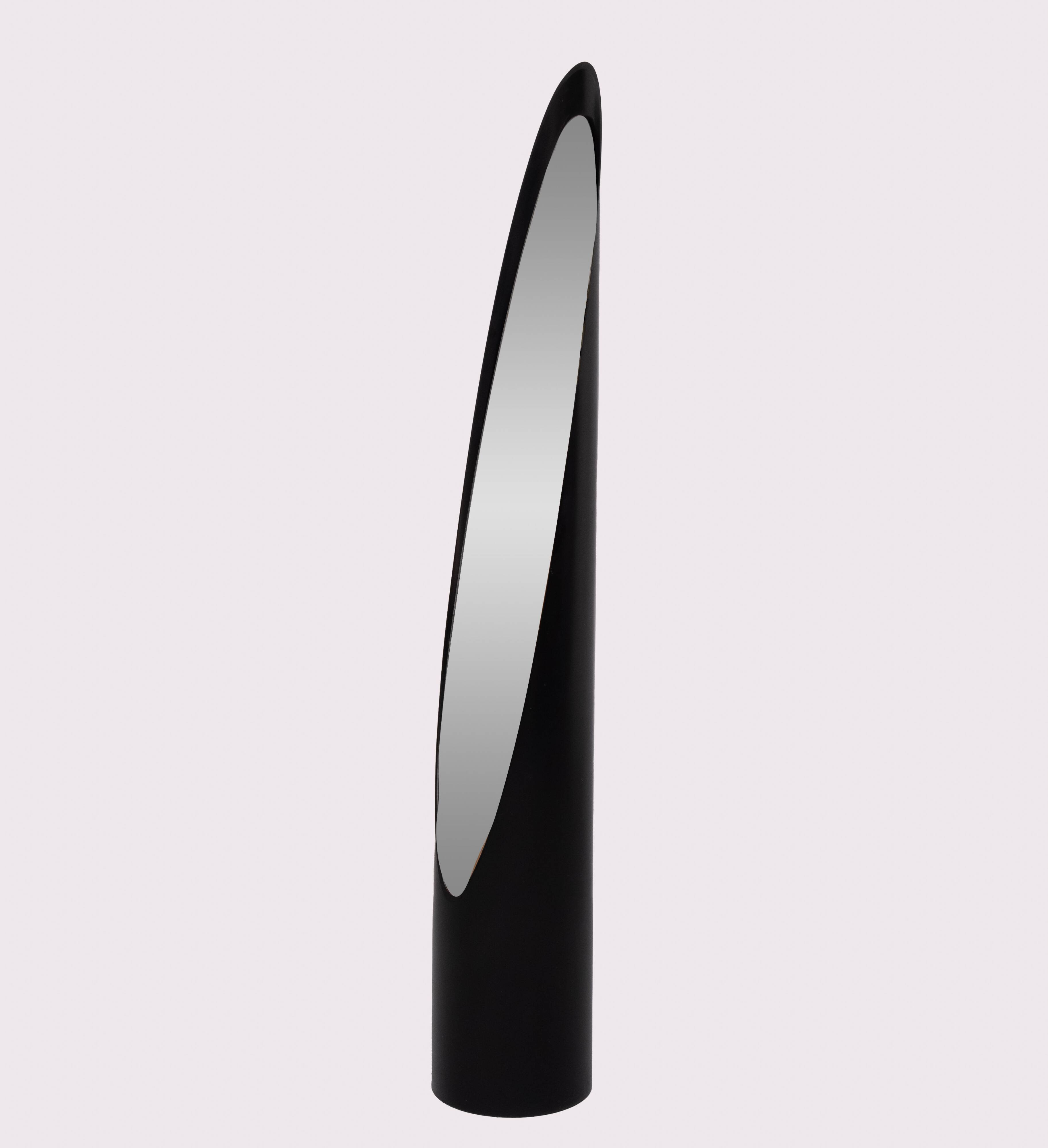 Black Full length lipstick mirror 1970s