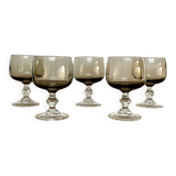5 smoked liqueur glasses