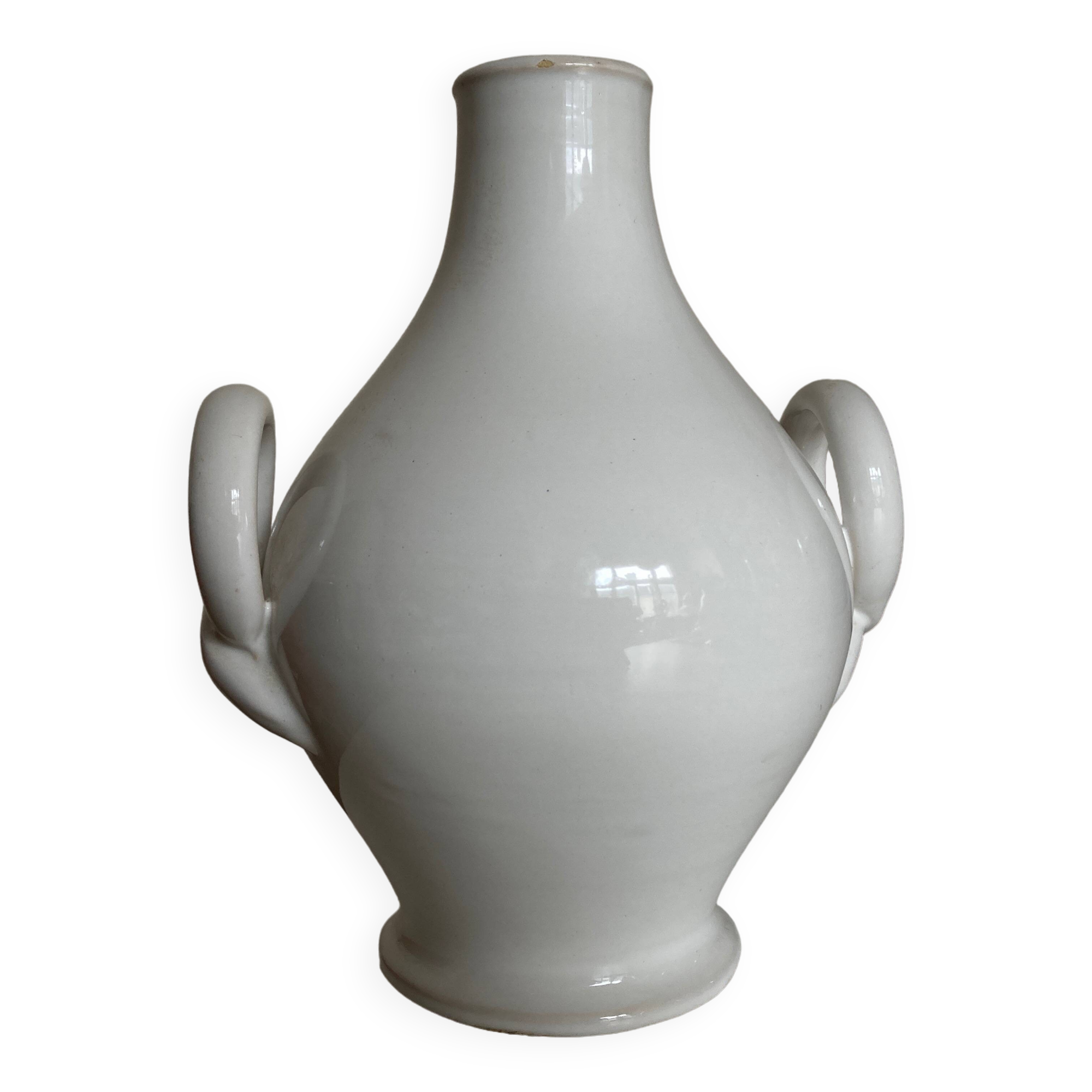 Neoclassical vase by Emile Tessier 1950 Malicorne