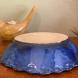 Plat en grès bleu