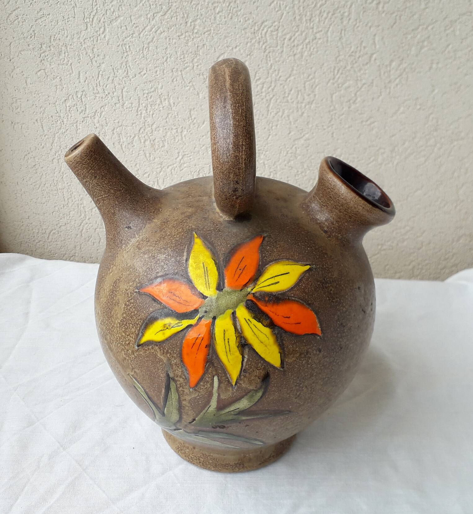 Gargoulette, ceramic jug Rasteau