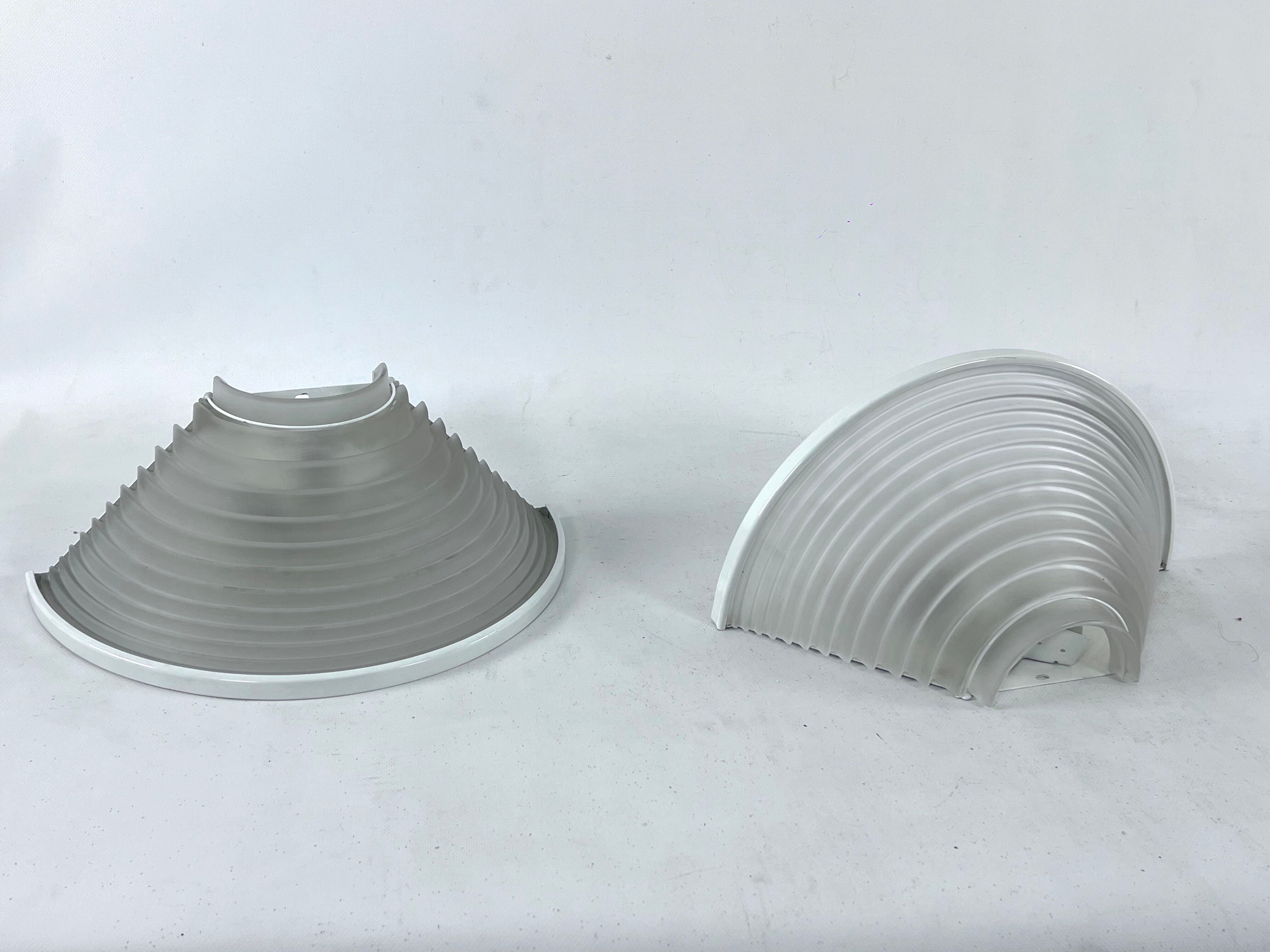 Vintage Pair of Egisto 38 sconces by Angelo Mangiarotti for Artemide. Italy 1980s