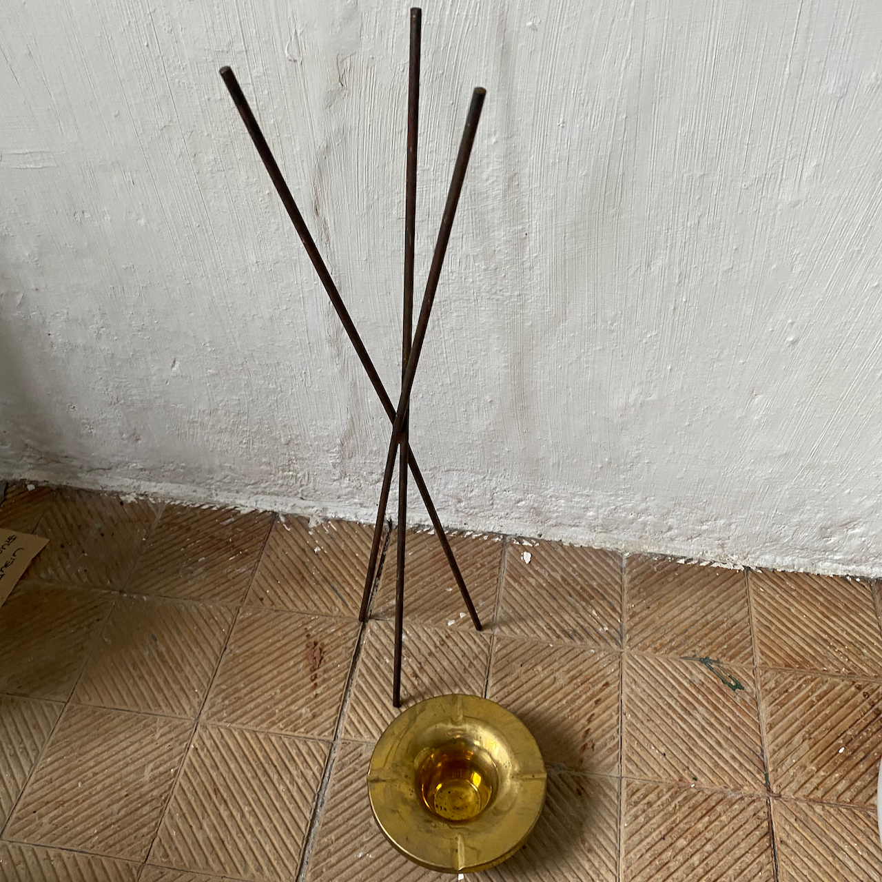 Cendrier italien avec bol en laiton