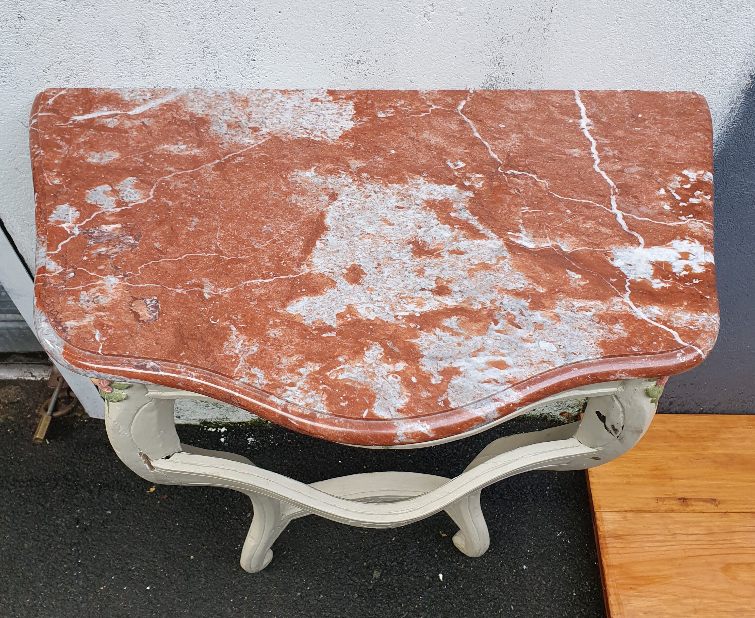 Louis XV style console - painted wood - 20th