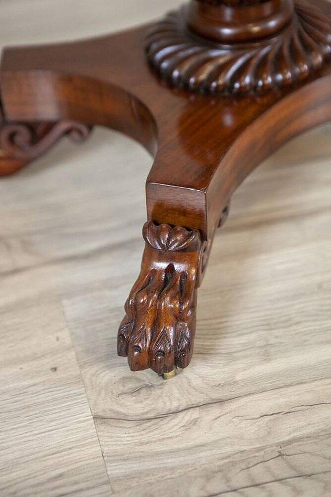 Victorian Mahogany Wood and Veneer Sewing Table, 1850s
