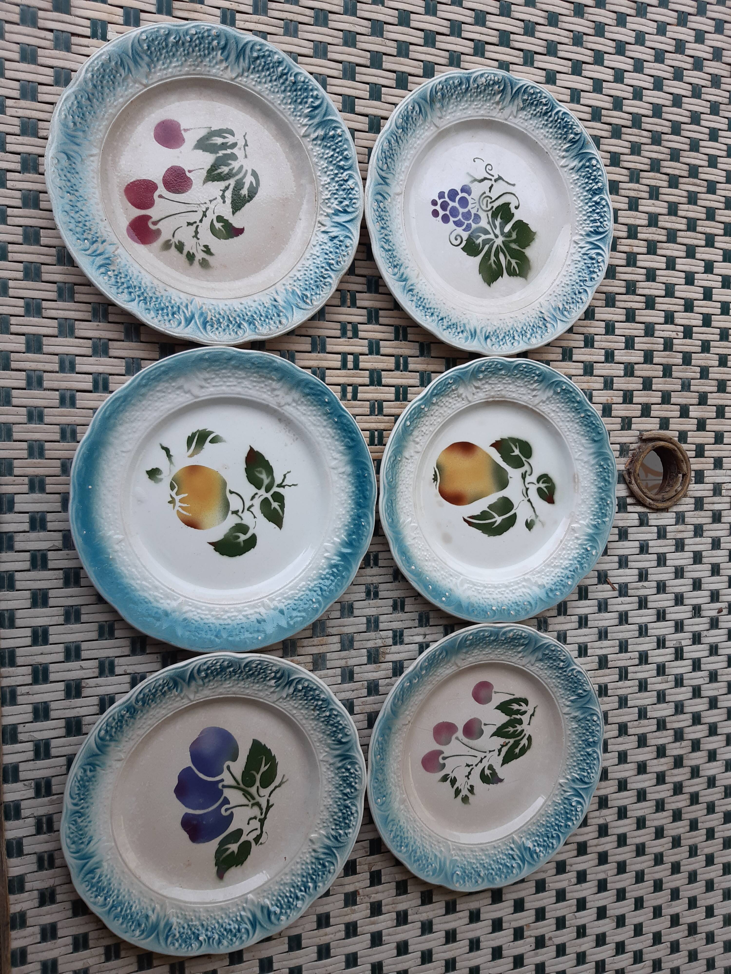Lot of 6 plates dabbling