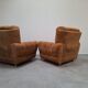 Pair of Czech TON Armchairs, 1985, Mid-Century Upholstered Lounge Chairs