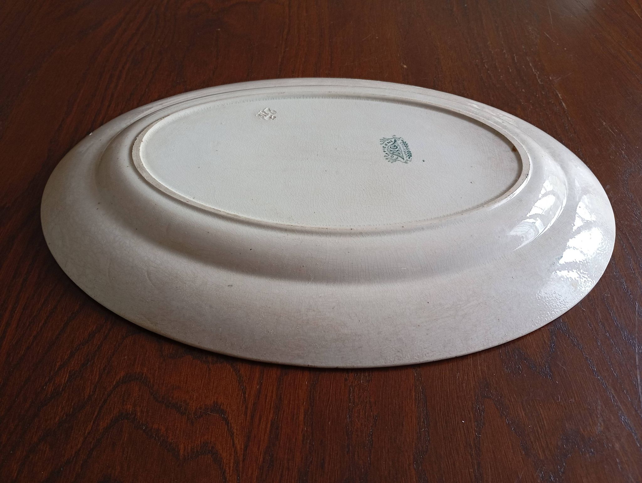 Oval ironstone dish "Compiègne" K&G Lunéville