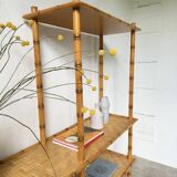 Large rattan shelf 1960