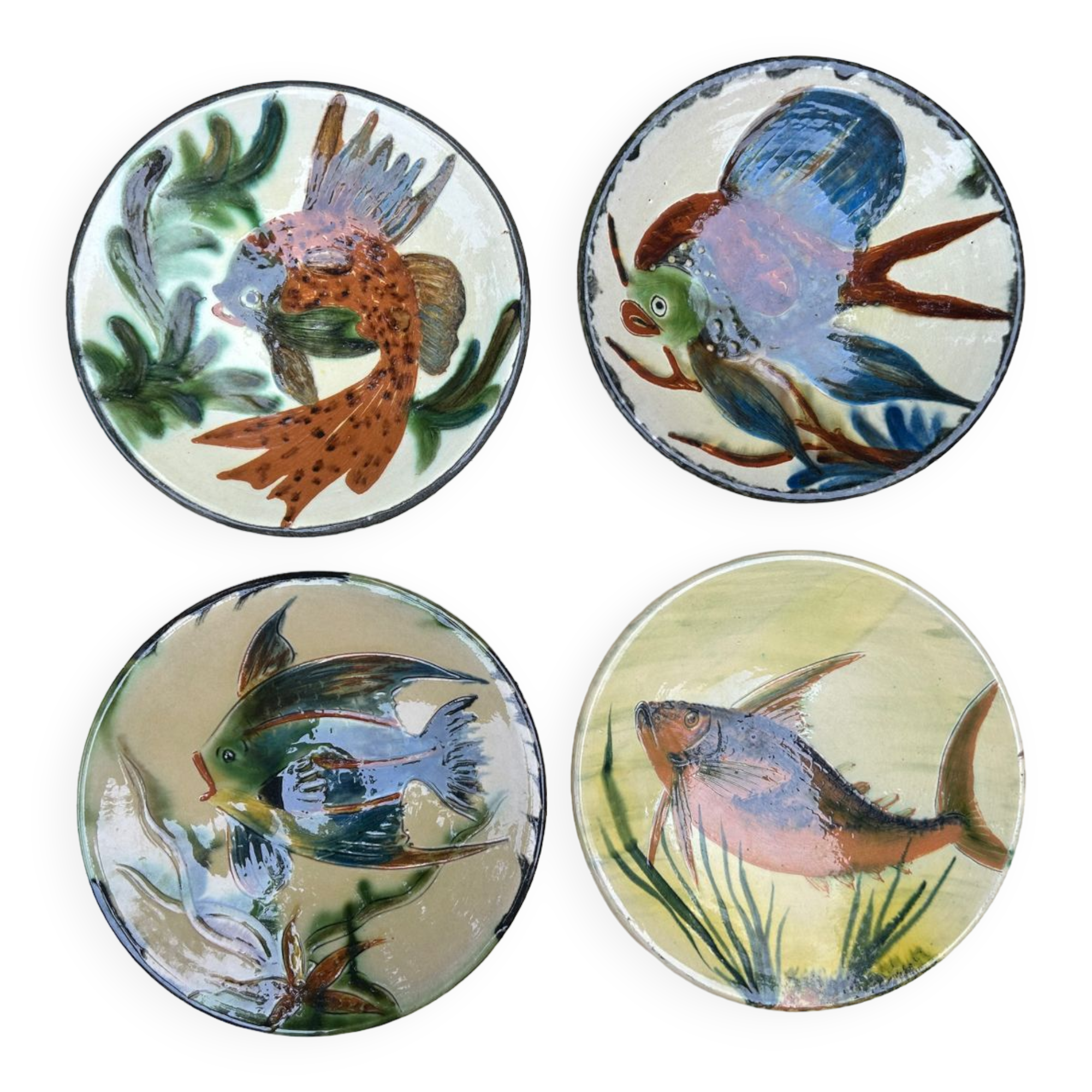 Puigdemont fish ceramic plate