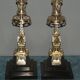 Rare paire de chandeliers en bronze XIX siècle