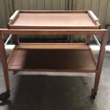 Scandinavian 60s serving table on wheels