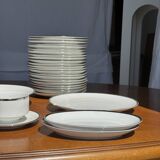 German porcelain service Winterling Marktleuthen Bavaria white