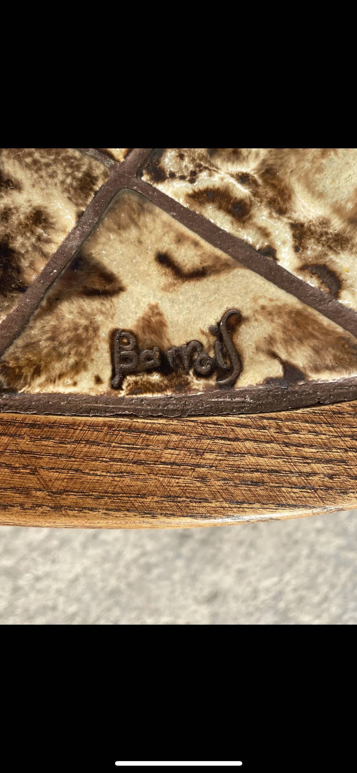 Coffee table signed Barrois