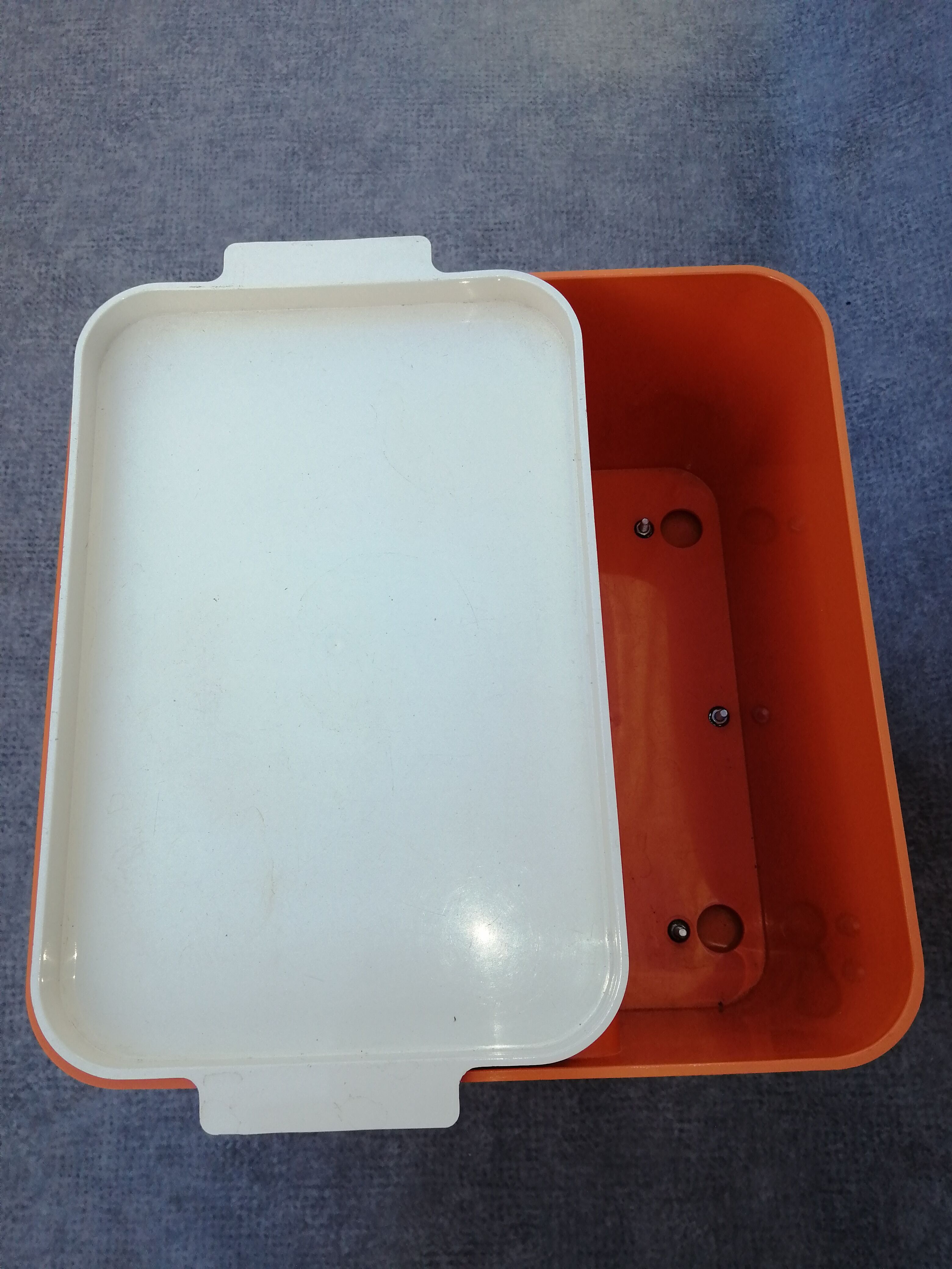 Flair style plastic service for Prisunic vintage 1970