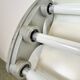 Grey Industrial Hanging Tube Light from Polam Gdansk, 1970s