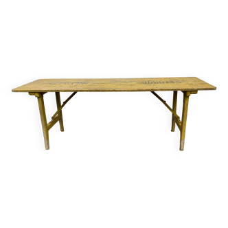 Wooden brasserie table