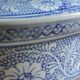 Oval Vintage Terrine in Blue and White Porcelain, Casserole with Lid