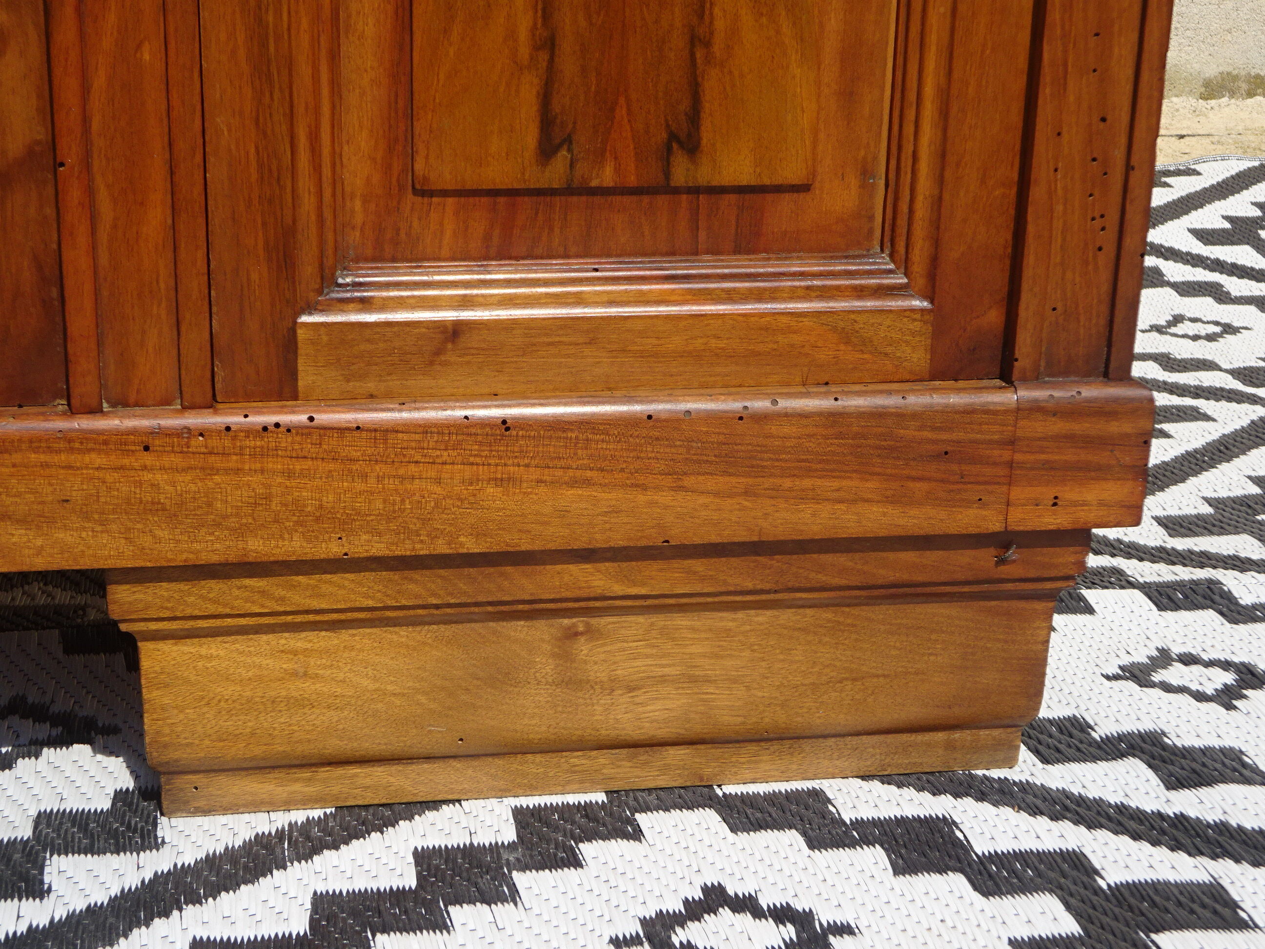 3-door walnut cabinet and walnut bramble