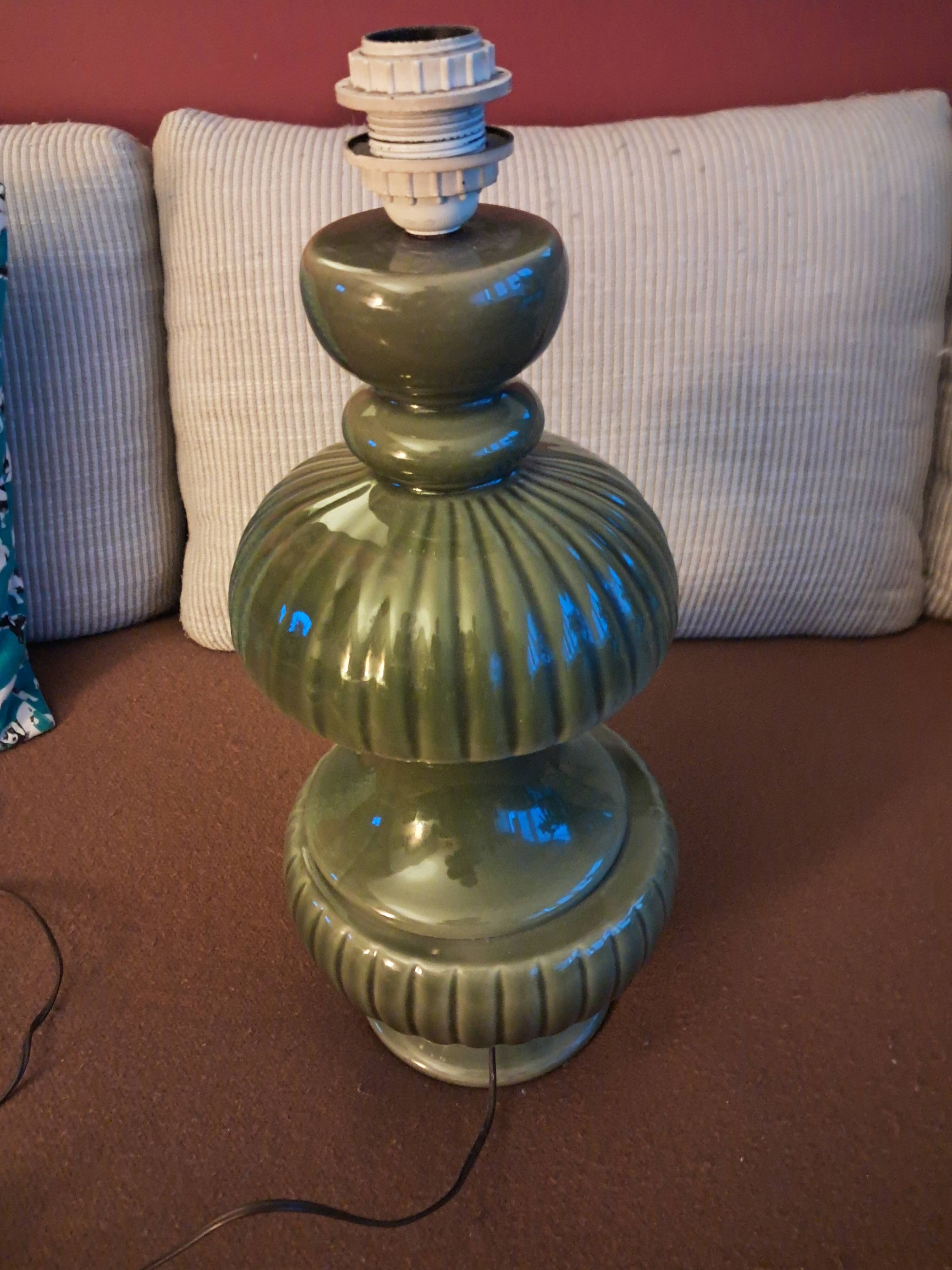 Large vintage ceramic lamp