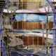Art deco stained glass window