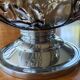 Art Deco bowl in moulded glass and chrome metal