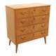 Scandinavian birch commode, Swedish modern, Sweden, 1940.