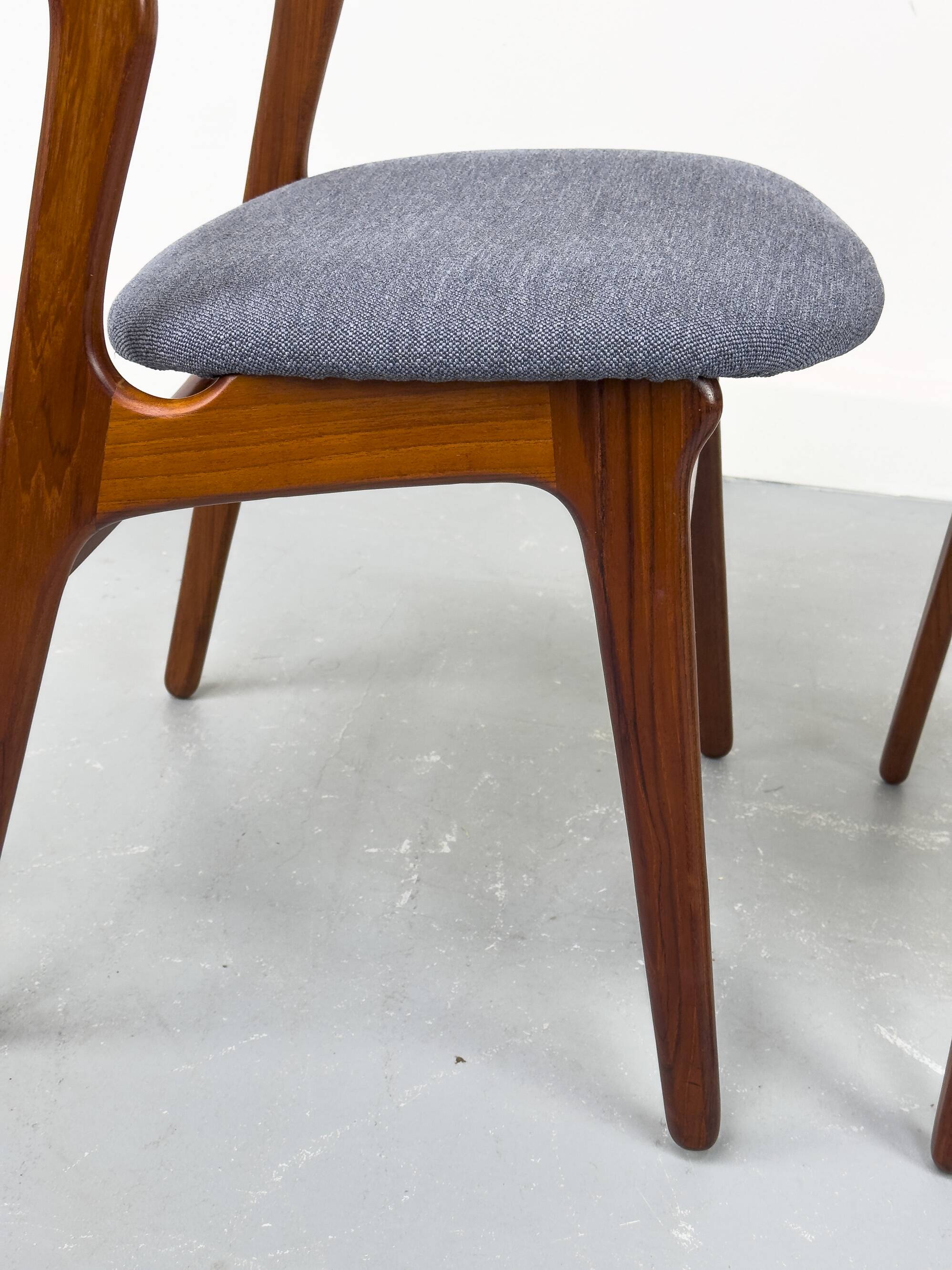 6 Danish Teak Dining Chairs by Erik Buch for Chr. Christensens, 1960s