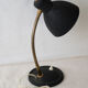 Lampe noire vintage en métal années 50