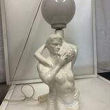 Lampe couple céramique des années 80