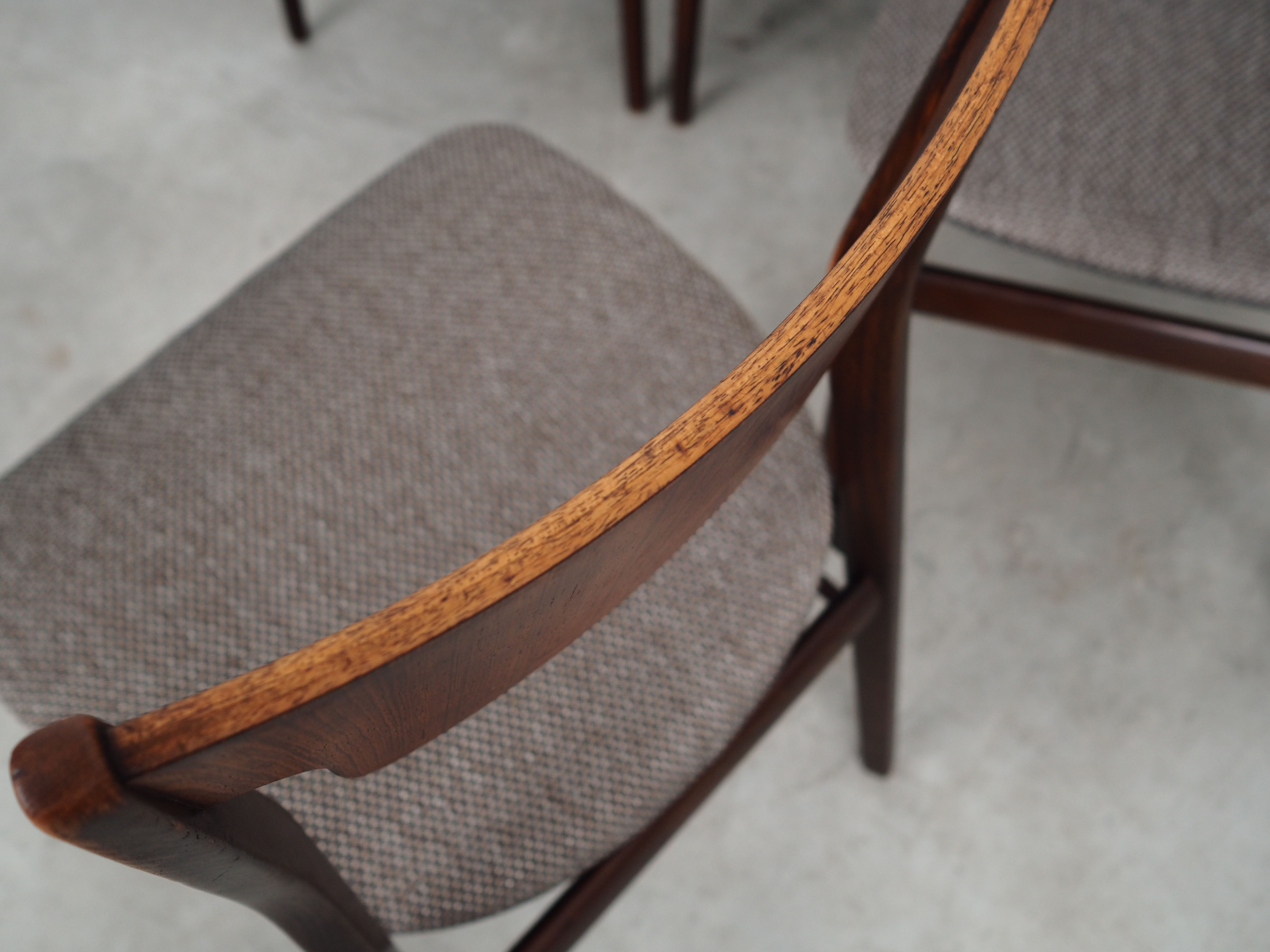 Set of six oak chairs, Danish design, 1970s, production: Denmark