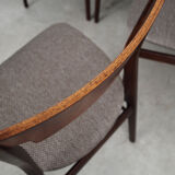 Set of six oak chairs, Danish design, 1970s, production: Denmark