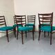 Chaises de salle à manger en teck de style danois du milieu du siècle par Cees Braakman pour Pasto