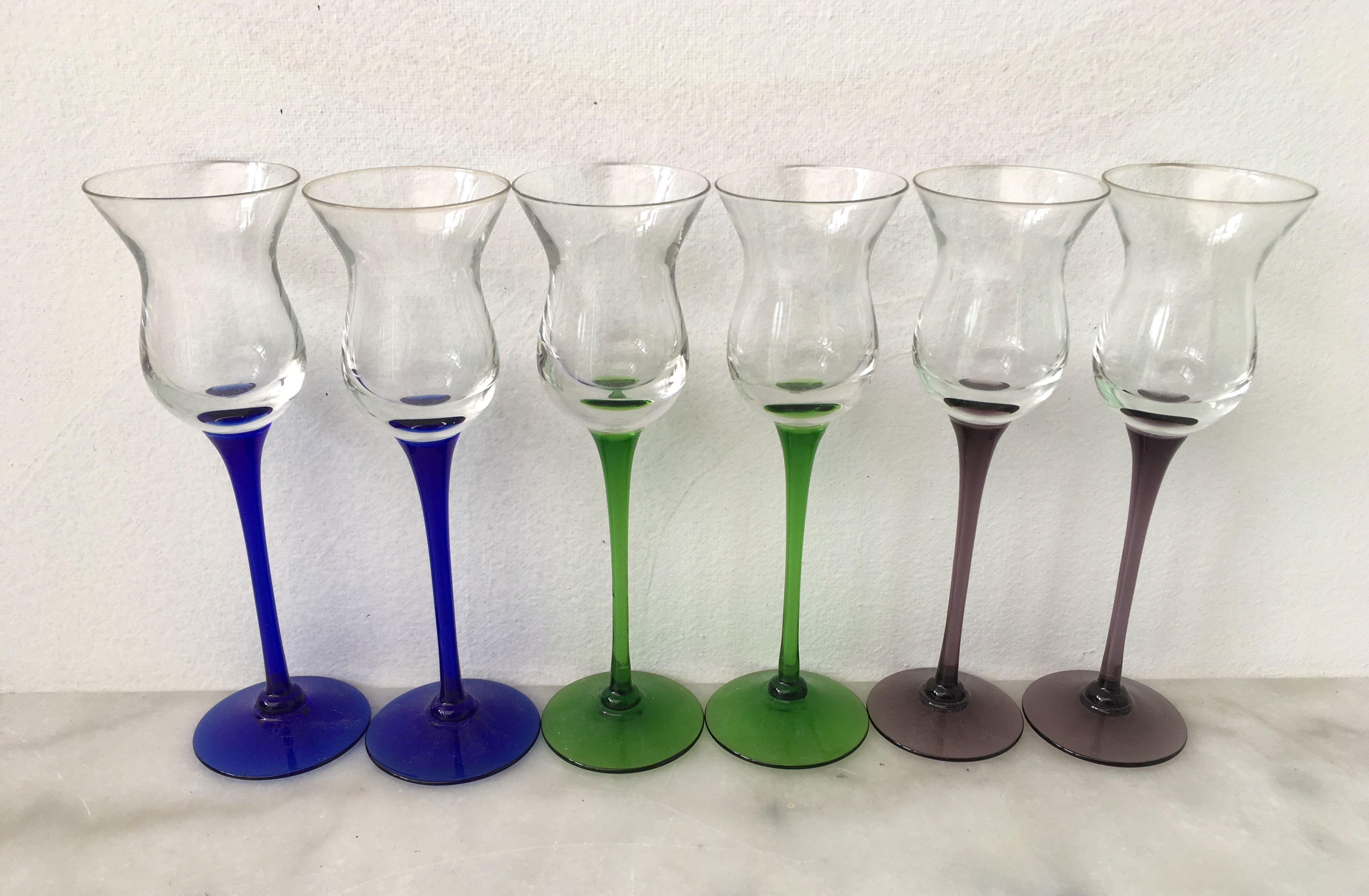 Set of 6 alcohol glasses