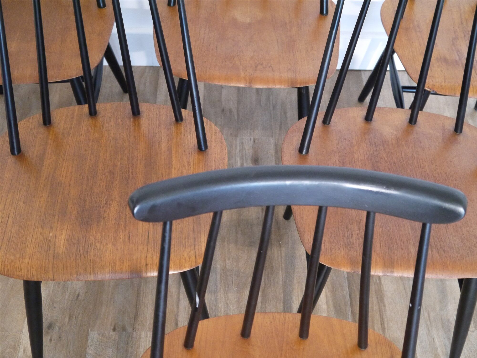 Series of 6 Fanett chairs by Ilmari Tapiovaara