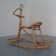 Large Bamboo Rocking Horse by Dirk van Sliedregt for Rohé Noordwolde, 1950s