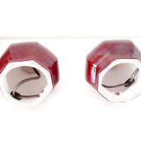 2 feet burgundy red lamp