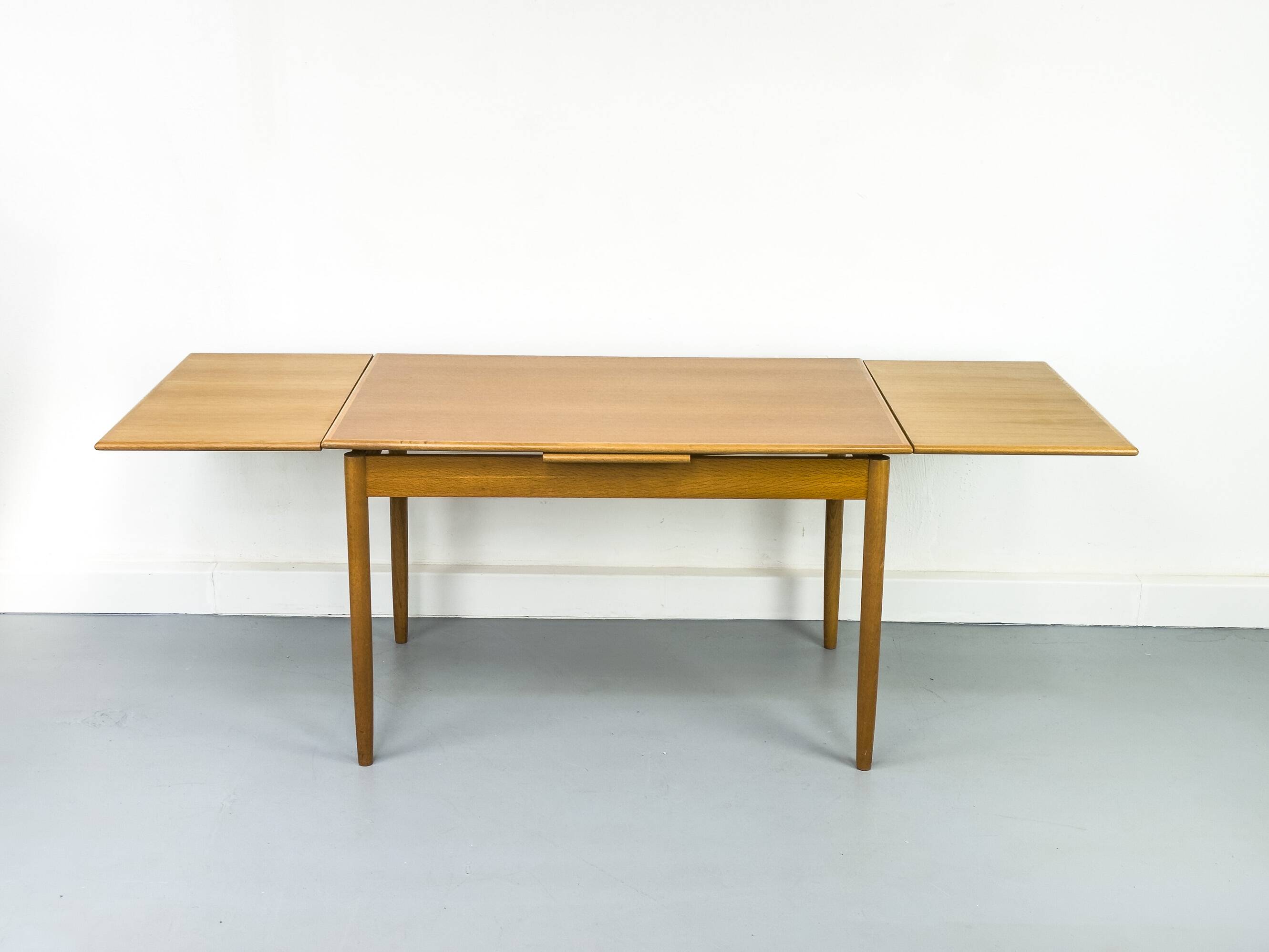 Danish Extendable Oak Dining Table, 1960s