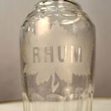 Bouteille en cristal taillé "Rhum"