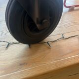 Gae Aulenti coffee table for Fontana Arte, transparent glass top with black cast iron supports, 1980s.