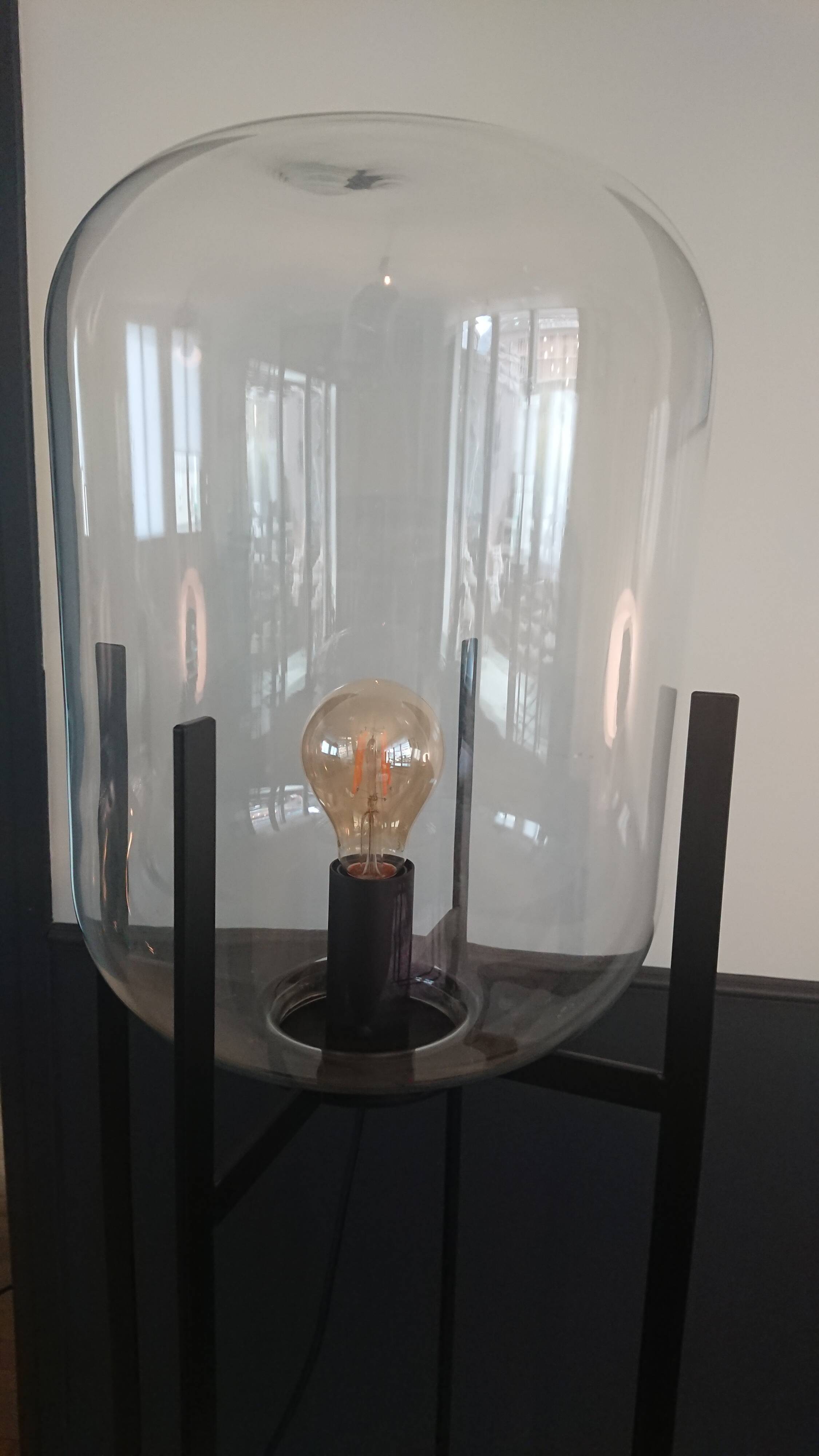 Glass globe lamppost