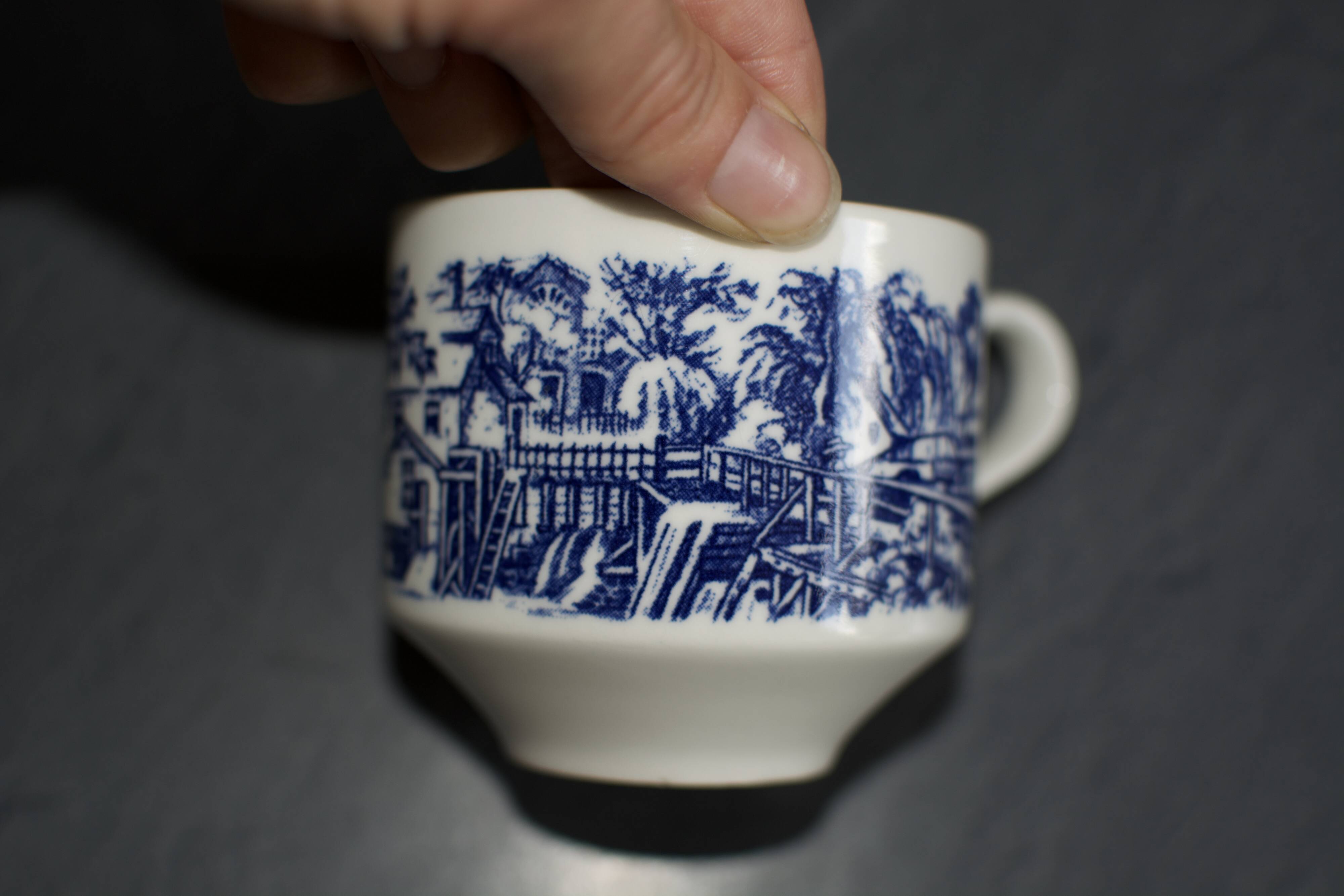 Vintage english stackable cups