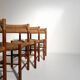 Lot de 5 chaises Charlotte Perriand modèle Dordogne