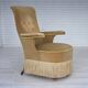 1950s, Danish armchair, furniture velour, ash wood legs.