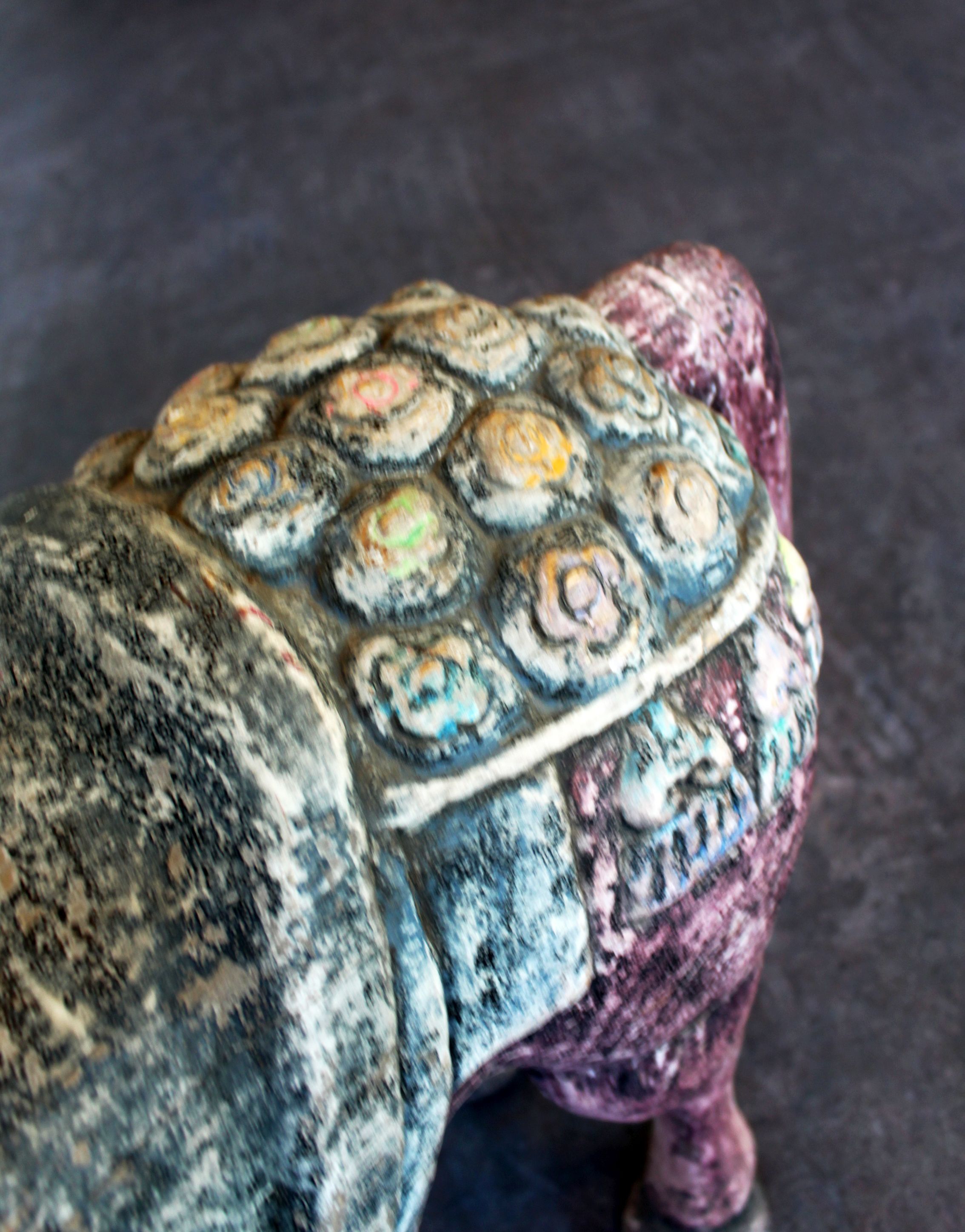 Polychrome wooden horse